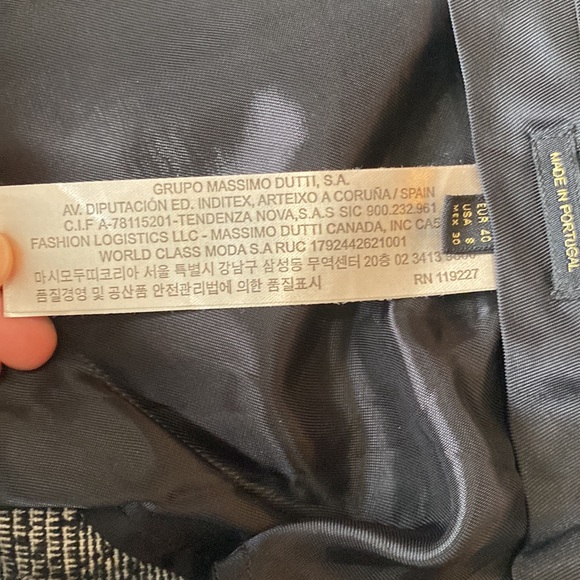 Massimo Dutti Wool Trouser Pants Size 8 NWOT - Picture 8 of 10